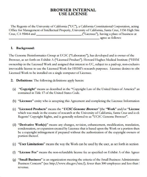FREE 5+ Sample Licensing Agreements in PDF MS Word