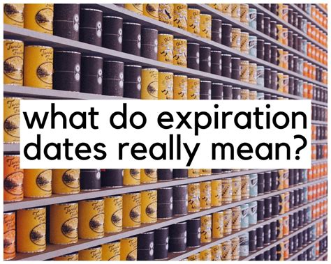 What do Expiration Dates Mean?