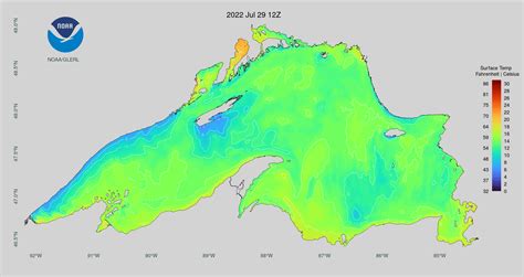 What is the Water Temperature of Lake Superior?
