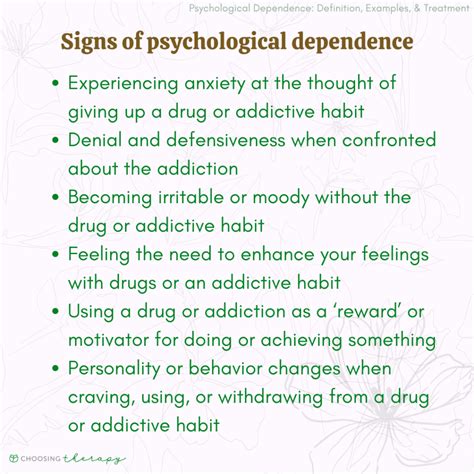 What About Psychological Dependence