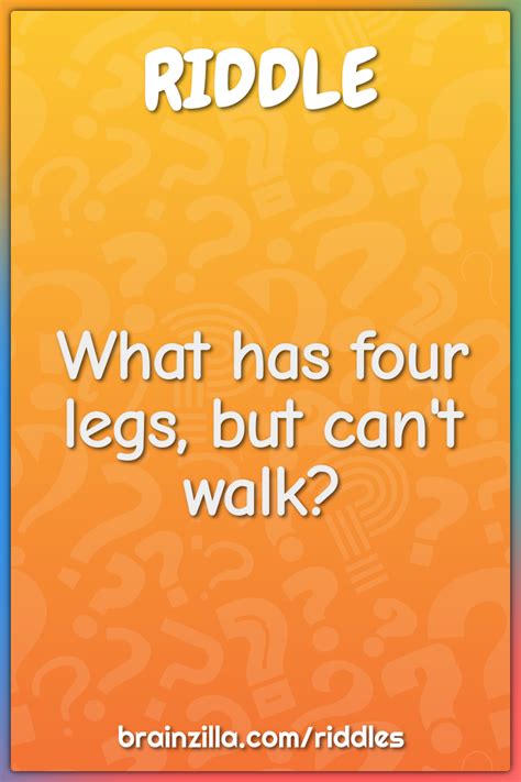 Why the Answer to 'What Animal Has 2 Legs But Can't Walk?' will Leave You Laughing - A Hilarious Joke Explained!