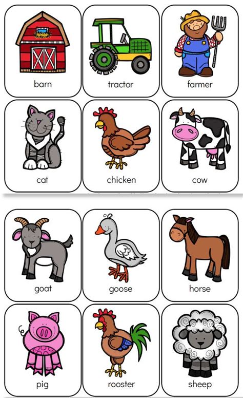 What Are Farm Animals For Preschoolers