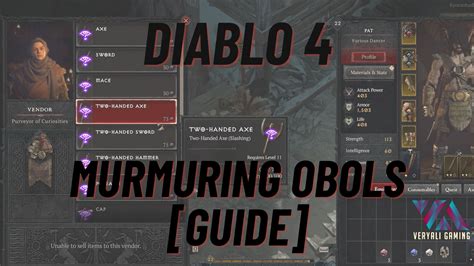 What Are Murmuring Obols in Diablo 4