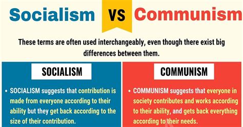What Are The Differences Between Communism And Socialism