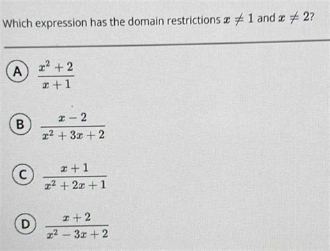 What Are The Domain Restrictions Of This Expression X+5/27x^7y^5