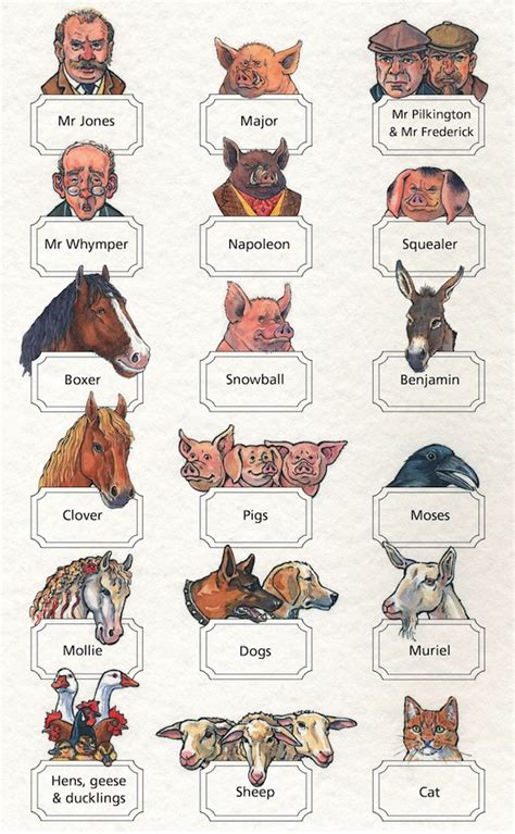 What Are The Minor Characters In Animal Farm