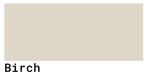 What Color Is Birch