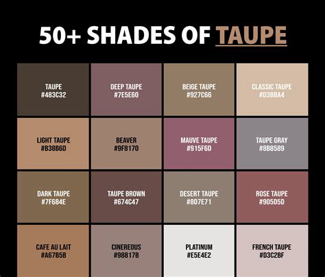 Taupe Color Swatches