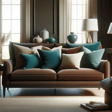 Transform Your Brown Couch into a Cozy Oasis with Colorful Accent Pillows