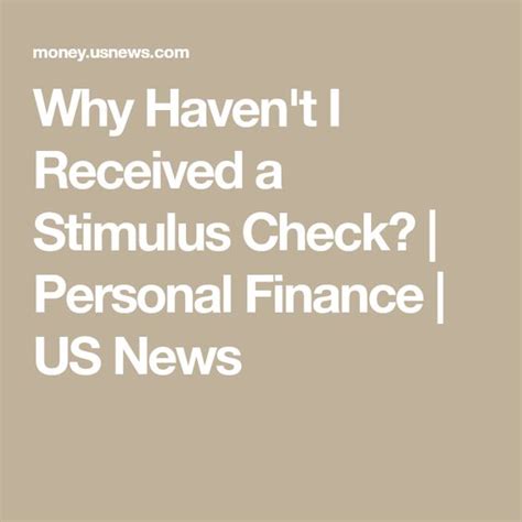 What Do I Do If I Have Not Received My Stimulus Check