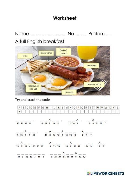 My Breakfast worksheet Free ESL printable worksheets made by teachers