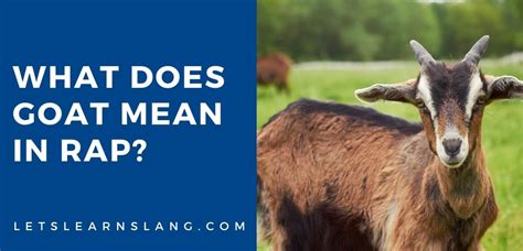 What Does Goat Mean Slang