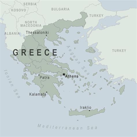 Map of Greece The Culinary Scoop