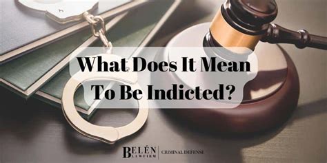 What Does Indicted For Murder Mean