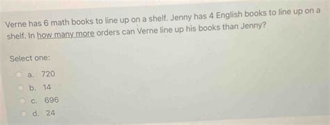 What Does Verne Has 6 Math Books Imply