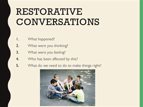 What Exactly Are Restorative Conversations?