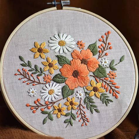 What Flower Embroidery Pattern Simple