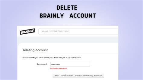 What Happens After Brainly Delete Account Request