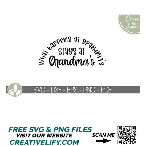Download What Happens and Grandmas Stays at Grandmas SVG File - SVG Design Cricut SVG Free PSD Mockups