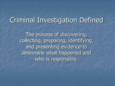 What Is Investigation Meaning