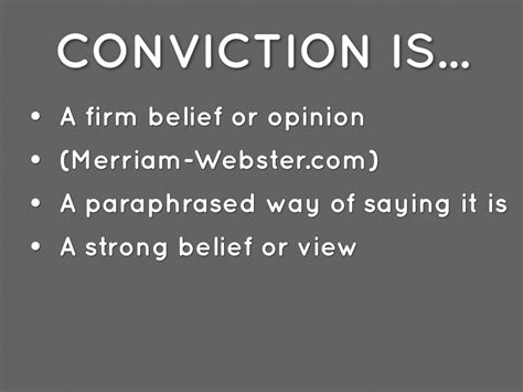 What Is A Conviction