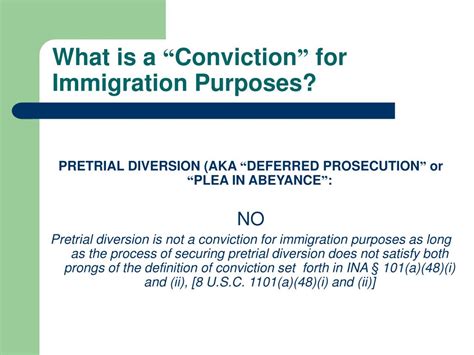 What Is A Conviction For Immigration Purposes
