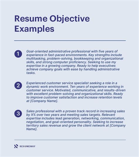 What Is A Resume Objective Examples