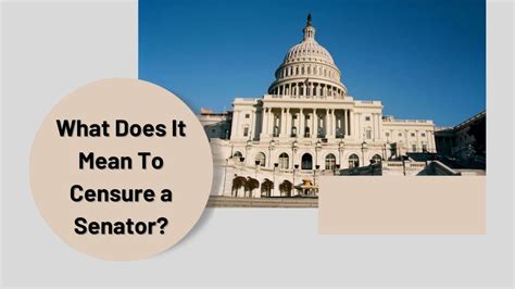 What Is Censure In The Senate