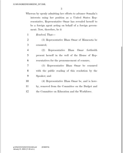 What Is Censure Resolution