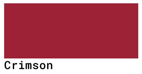 What Is Color Crimson