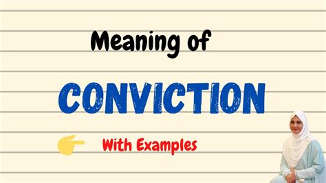What Is Conviction Mean
