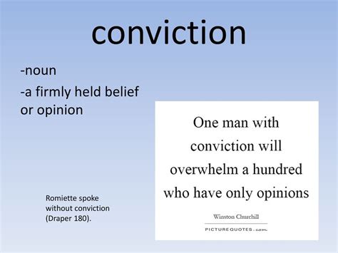What Is Conviction Noun Examples