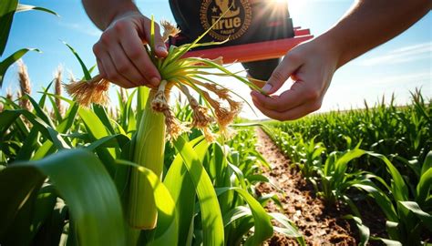 DETASSELING SEED CORN IOWA Stock Photo - Alamy