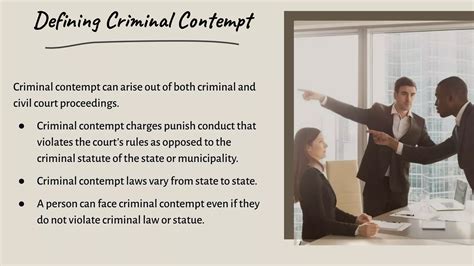 What Is Criminal Contempt