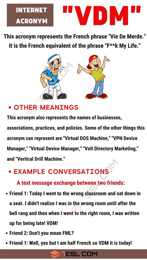 What Is Does Vdm Mean