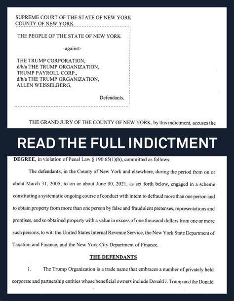 What Is Indictment Against Trump