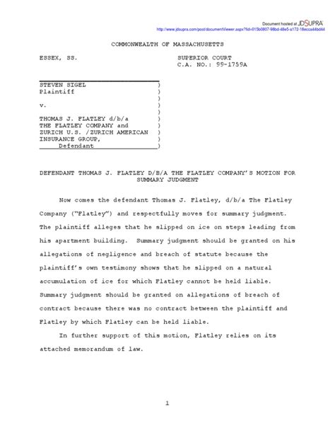 What Is Indictment Summary Judgment