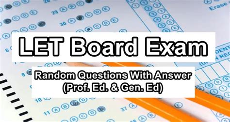 What Is Let Board Exam