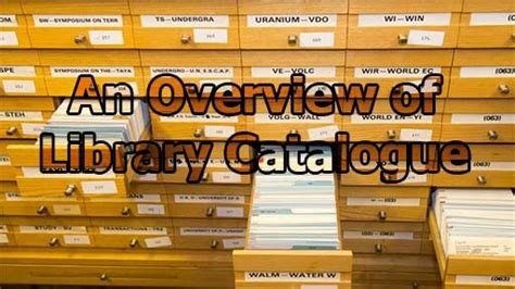 What Is Library Catalogue