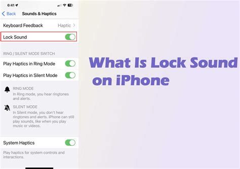 What Is Lock Sound On Iphone