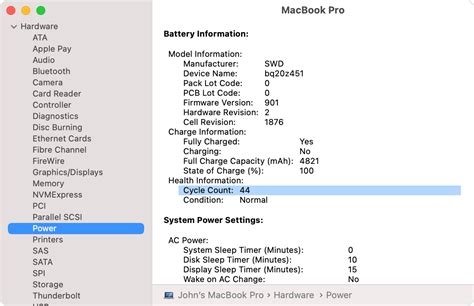 What Is Mac Battery Cycle Count