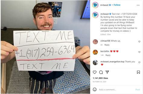 What Is Mrbeast'S Phone Number