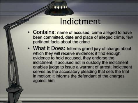 What Is Necessary For An Indictment To Occur