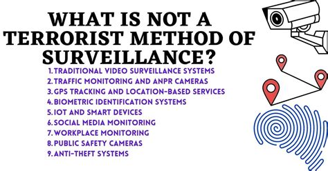 What Is Not A Terrorist Method Of Surveillance