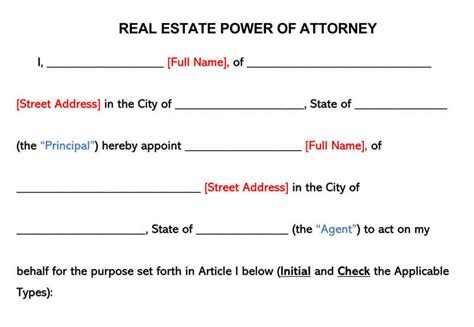 What Is Poa In Real Estate