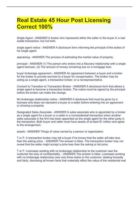 Unlocking Success in Real Estate: The Importance of Post Licensing for Agents