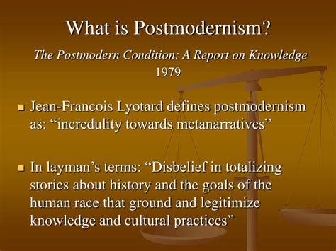 What Is Postmodernism
