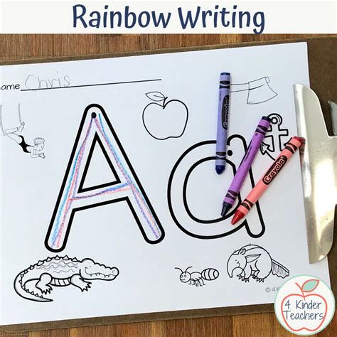 What Is Rainbow Writing In Kindergarten