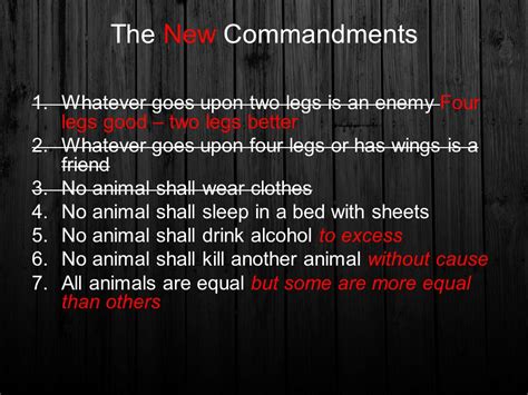 What Is The 10 Commandments In Animal Farm