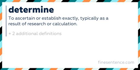 Discovering the Essence: Unraveling the True Meaning of Determine